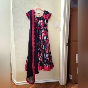 Indian pakistani anarkali kameez dupatta